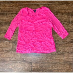 Alfani Women's Pink Mesh Blouse - 3X